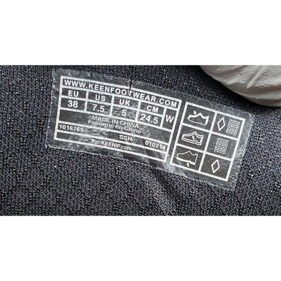 Keen Dry Waterproof Women's Size 7.5 Black Gray Hiking Ankle Boots - Picture 10 of 11